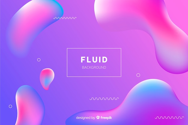 Abstract gradient background with fluid shapes