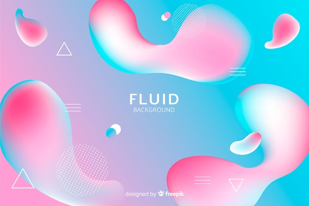 Abstract gradient background with fluid shapes