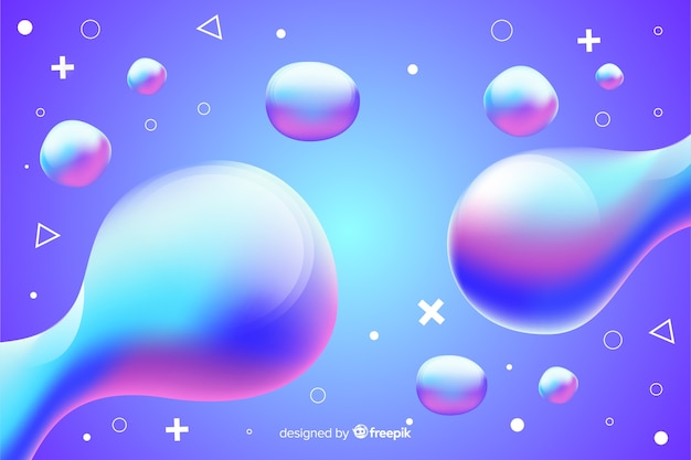 Abstract gradient background with fluid shapes