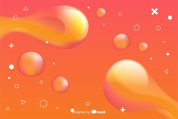 Abstract gradient background with fluid shapes