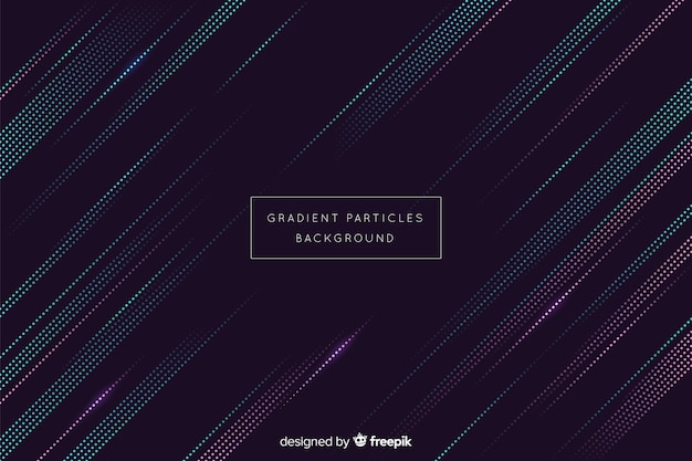 Free vector abstract gradient circular particles background