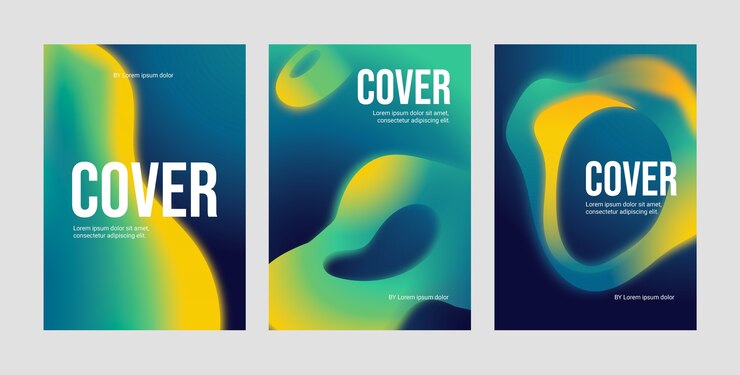 Free Vector abstract gradient cover template set