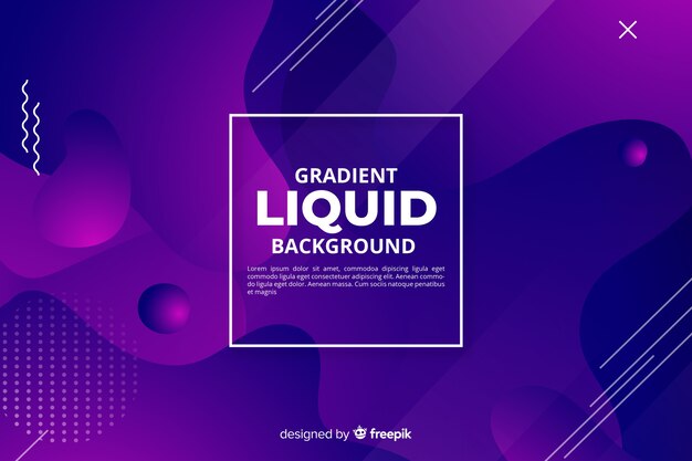 Abstract gradient fluid shapes background