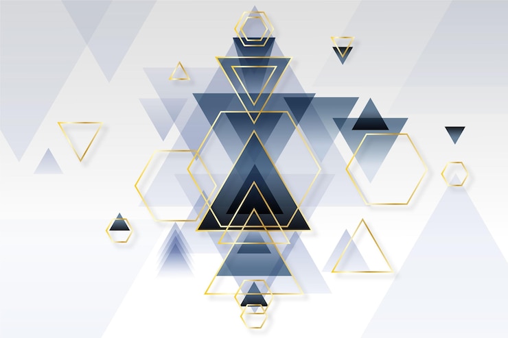 Free Vector abstract gradient geometric wallpaper