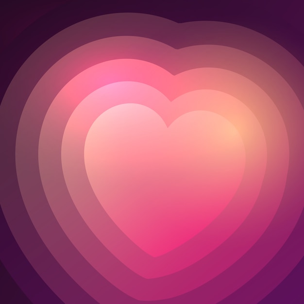 Free vector abstract gradient heart background