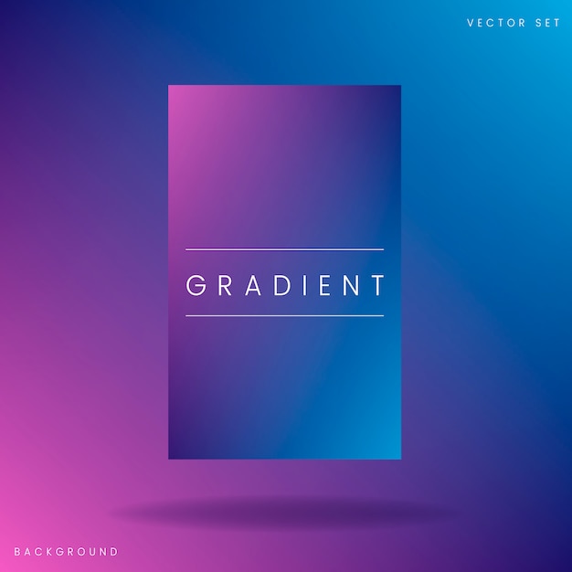 Abstract gradient poster template