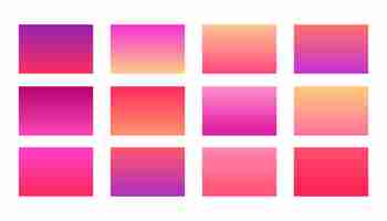 Free vector abstract gradient shades collection banner for dynamic presentation