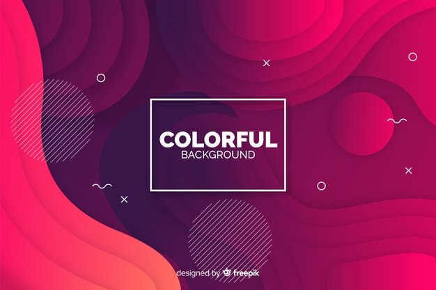 Abstract gradient shapes background