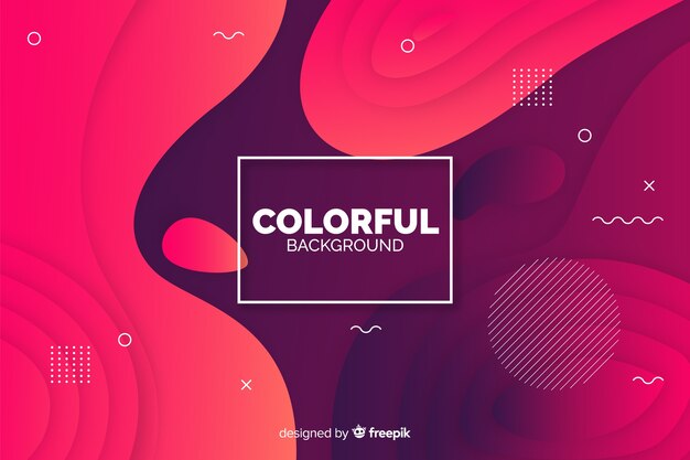 Abstract gradient shapes background
