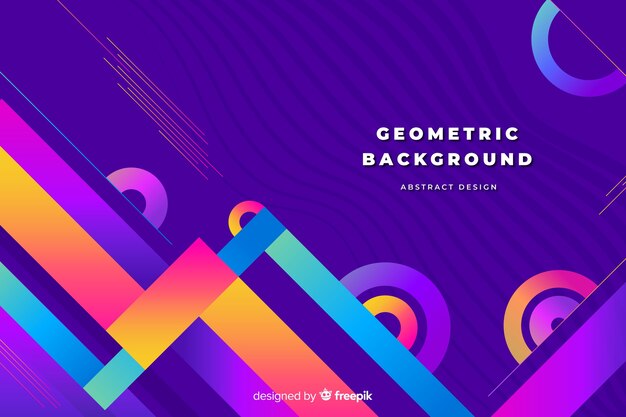 Abstract gradient shapes background