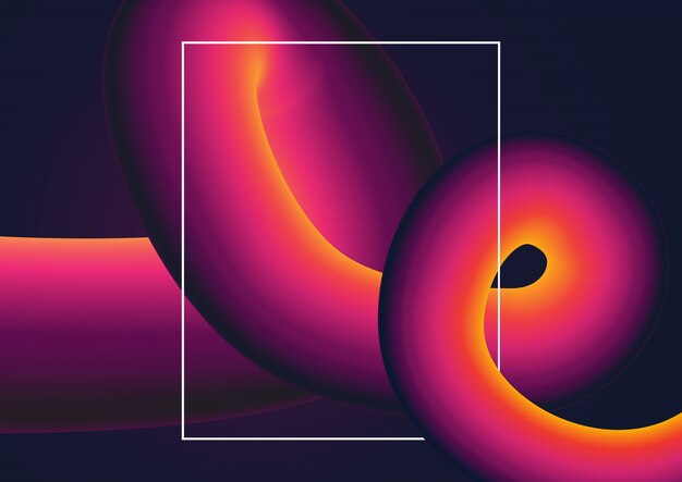 Abstract gradient swirl background