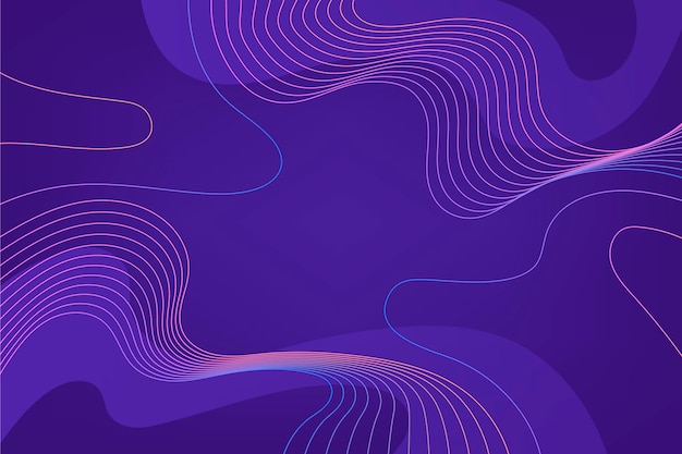 Abstract gradient wallpaper with wavy lines