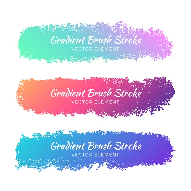 Download Free Abstract Gradient Watercolor Grunge Brush Stroke Set Svg Dxf Eps Png Vector Svg File Free Download