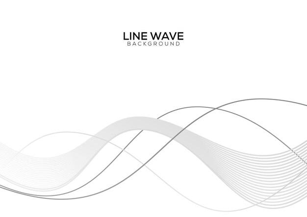 Free vector abstract gradients waves background white