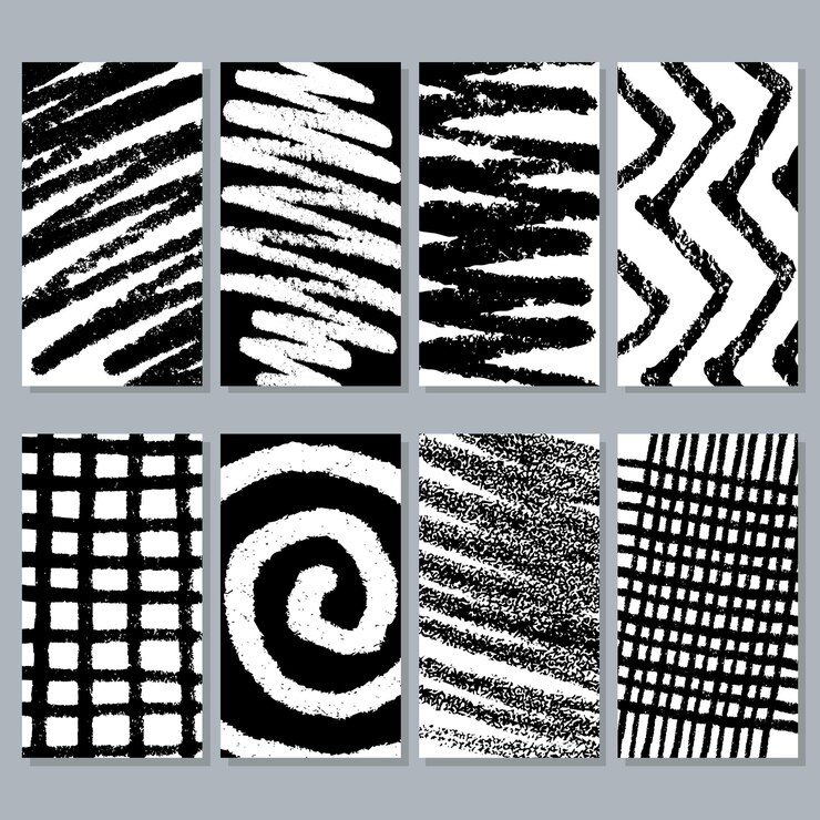 Free Vector abstract graffiti grunge textures set