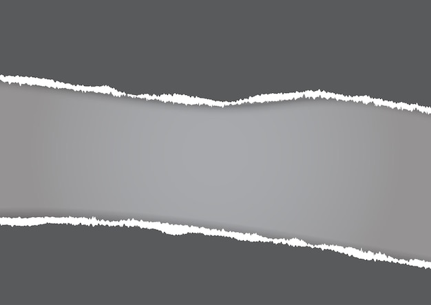 Vettore gratuito sfondo grigio astratto con una carta strappata