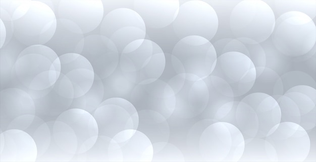 Abstract gray bokeh banner in elegant style