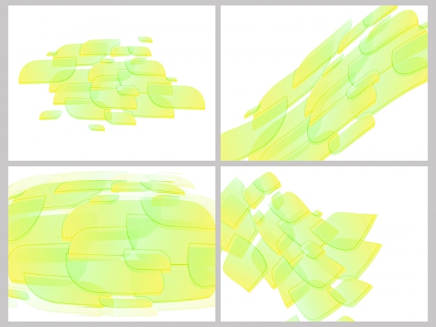 Free vector abstract green background collection.