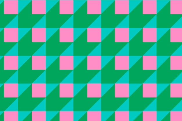 Абстрактный зеленый фон, геометрический узор в розовом векторе