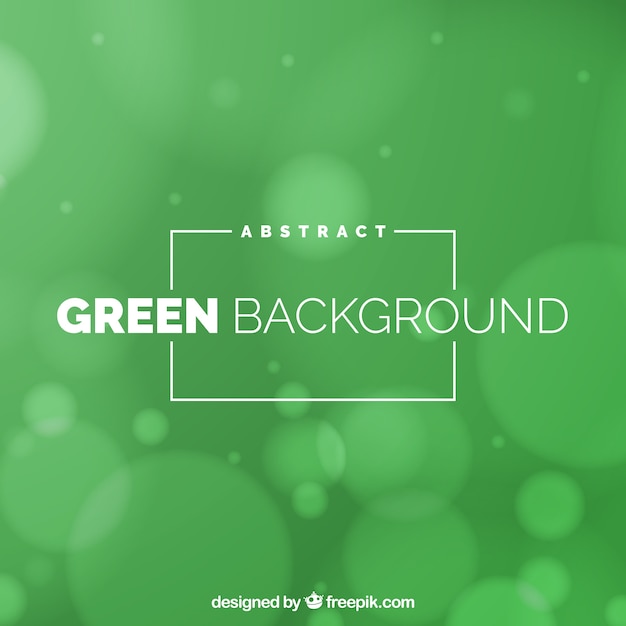 ボケ効果を持つ抽象的な緑色の背景