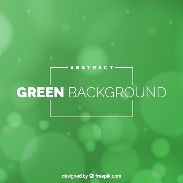 Abstract green background with bokeh effect