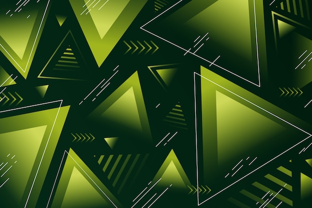 Free vector abstract green background with green shapes