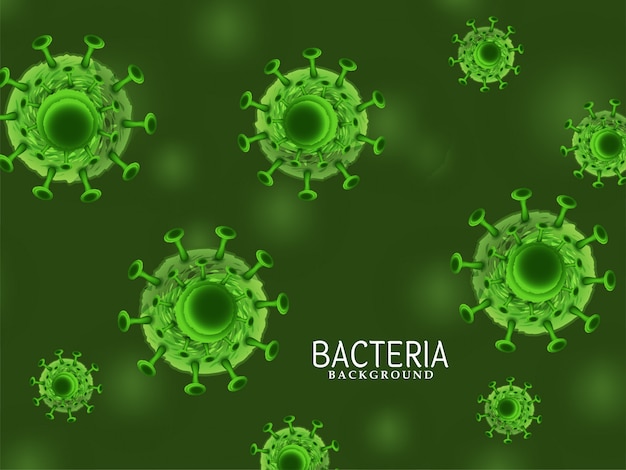 Free vector abstract green bacteria germs background