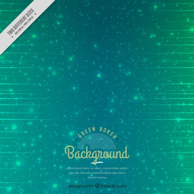 ฟรี Vector abstract green bokeh background 
