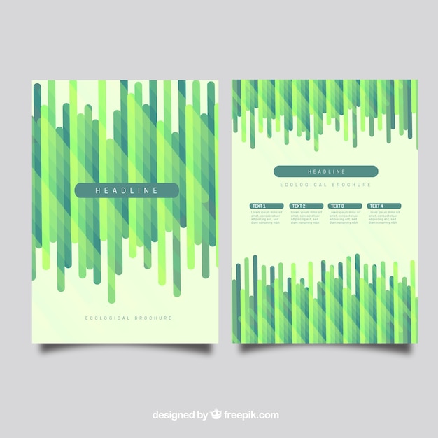 Abstract green brochure design