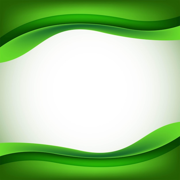 Free vector abstract green business wave background