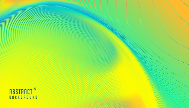 Бесплатное векторное изображение Абстрактная смесь зеленого цвета с размытым фоном частиц