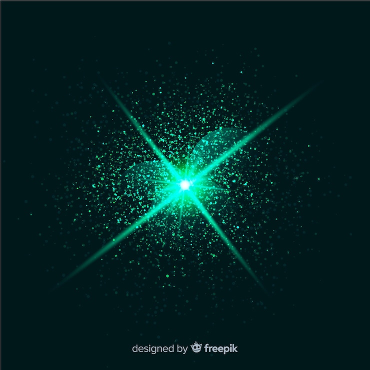 Free Vector abstract green explosion particle effect