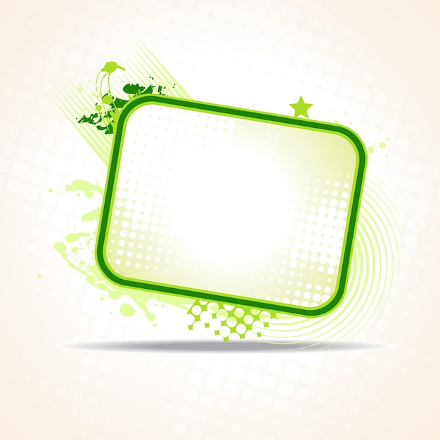 Abstract green frame