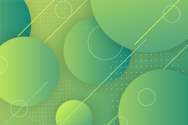 Abstract green geometric background