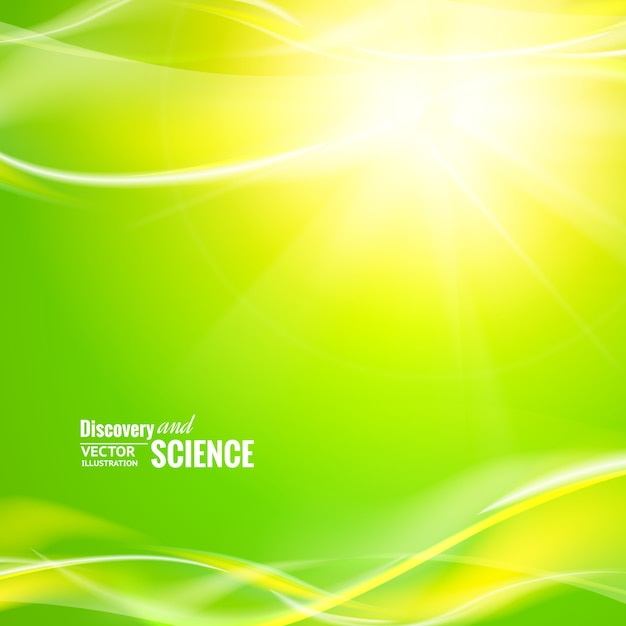 Free vector abstract green lights background