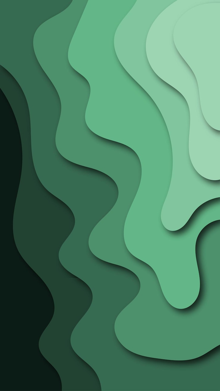 Free Vector abstract green paper cut background
