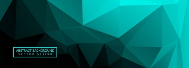 Free vector abstract green polygon