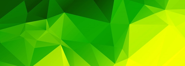 Free vector abstract green polygonal background