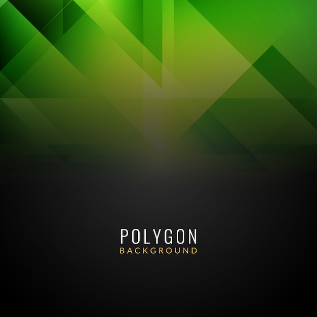 Free vector abstract green polygonal background