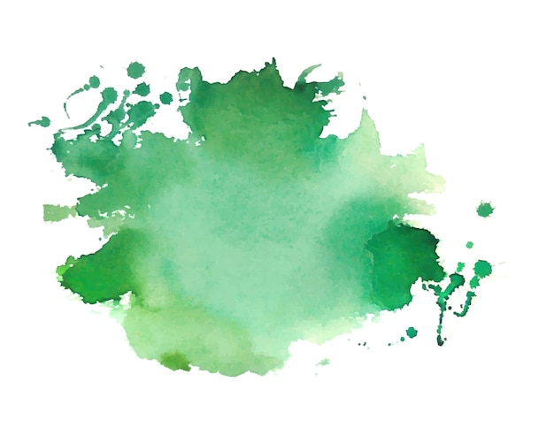 Abstract green watercolor brush stroke texture background