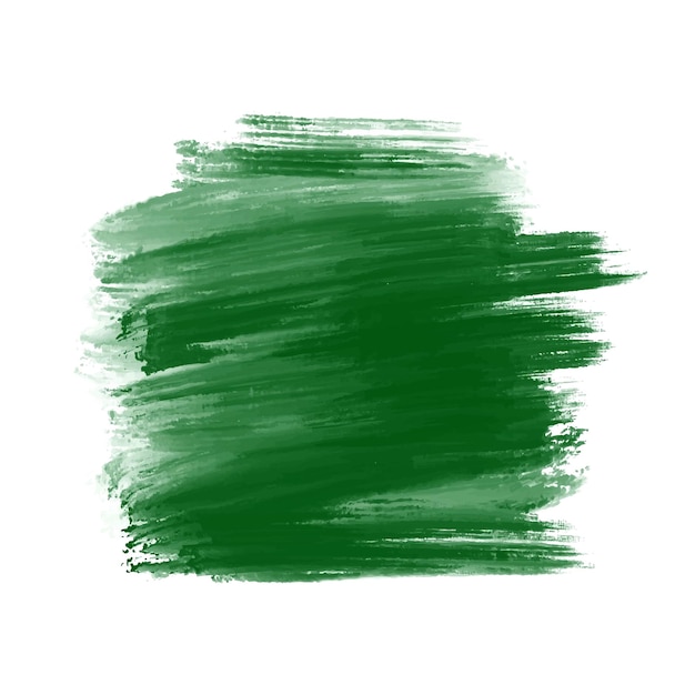 Free Vector | Abstract green watercolor brush stroke on white background