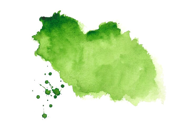 Free Vector abstract green watercolor splatter stain texture background design