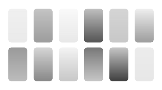 Dark blue gray gradient palette pantone color swatch | Mounted Print