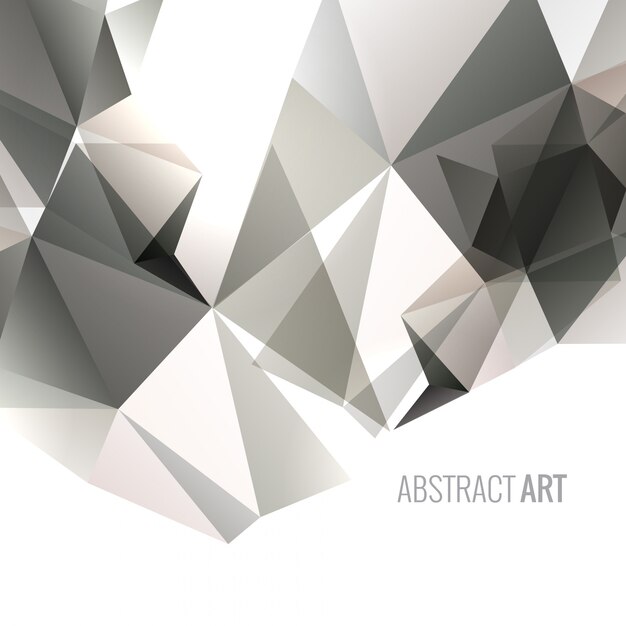 Abstract grey polygonal background