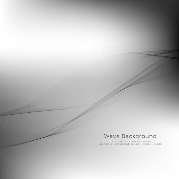 Abstract grey wave background