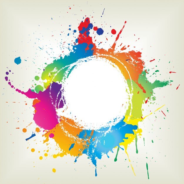 Free Vector abstract grunge background with paint splats