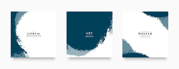 Abstract grunge banners for social media post and stories