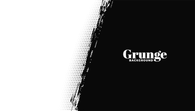 Free vector abstract grunge black and white background