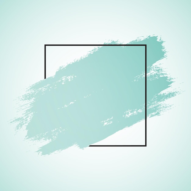 Free vector abstract grunge brush stroke and black border