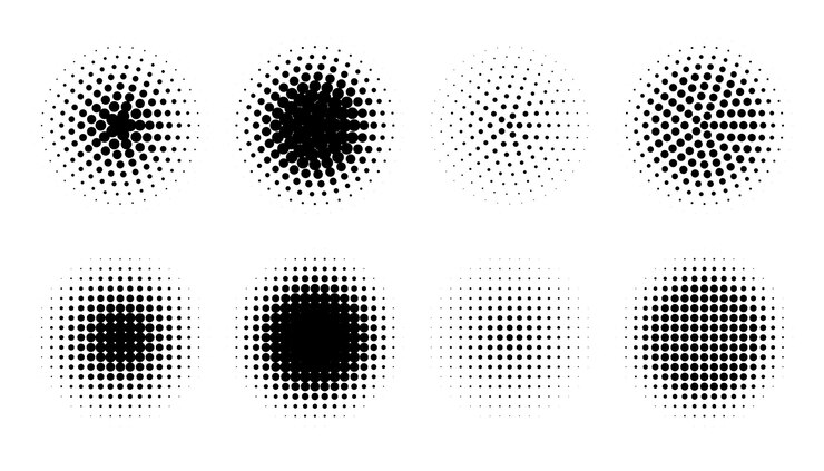 Free Vector abstract grunge halftone distorted shapes background design